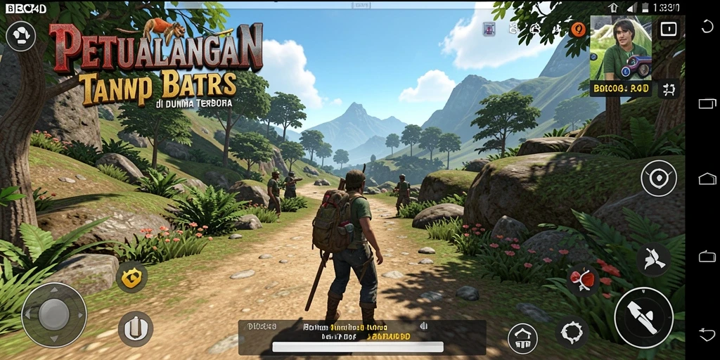 Tampilan gameplay menarik dalam dunia terbuka BBCA4D
