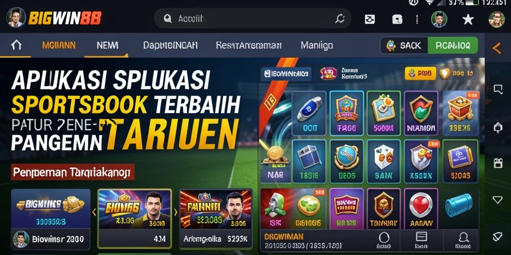 Tampilan menarik dari gameplay Sportsbook di BIGWIN88.
