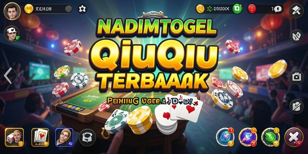 Tampilan seru dari gameplay QiuQiu di NADIMTOGEL.